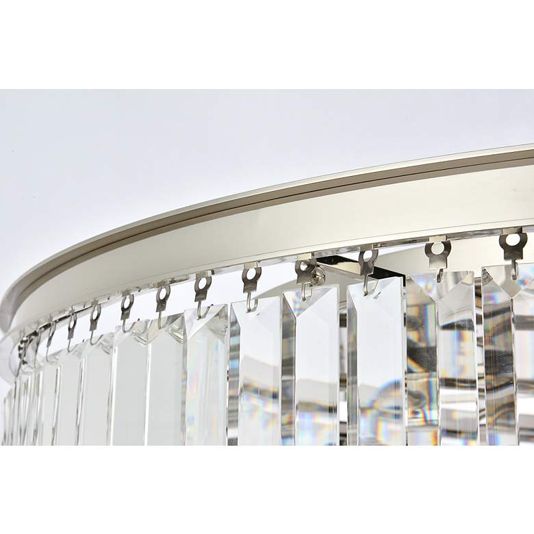 Image 6 Sydney 10 Lt Polished Nickel Flush Mount Clear more views