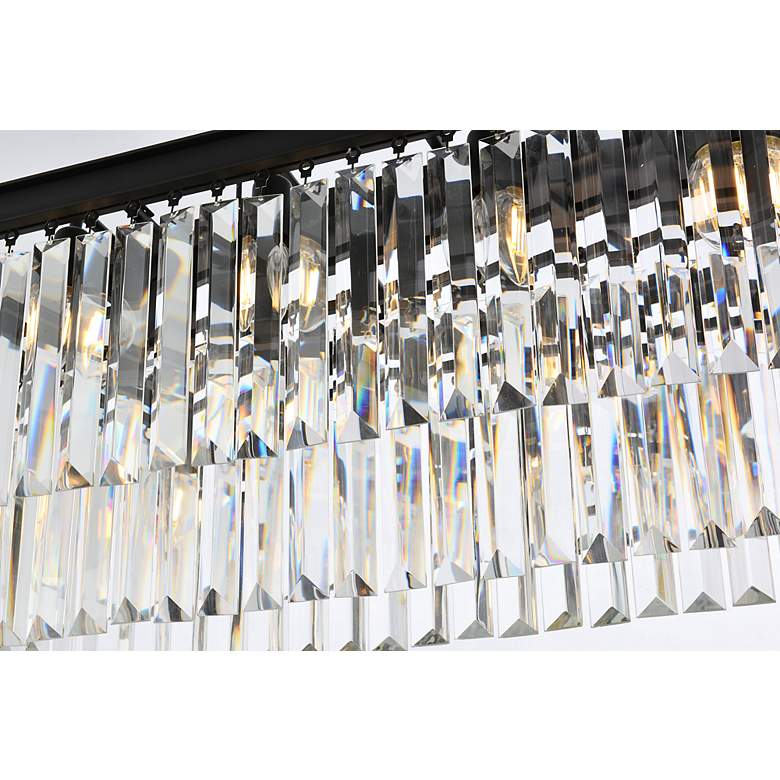 Image 5 Sydney 12 Lt Matte Black Chandelier (Clear) more views