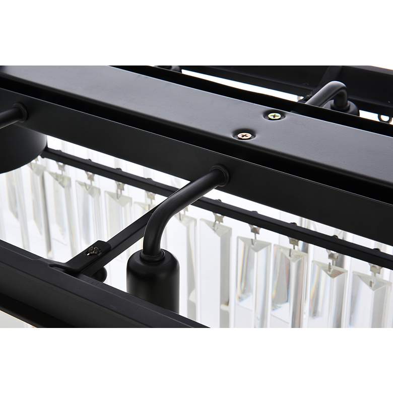 Image 6 Sydney 12 Lt Matte Black Chandelier (Clear) more views