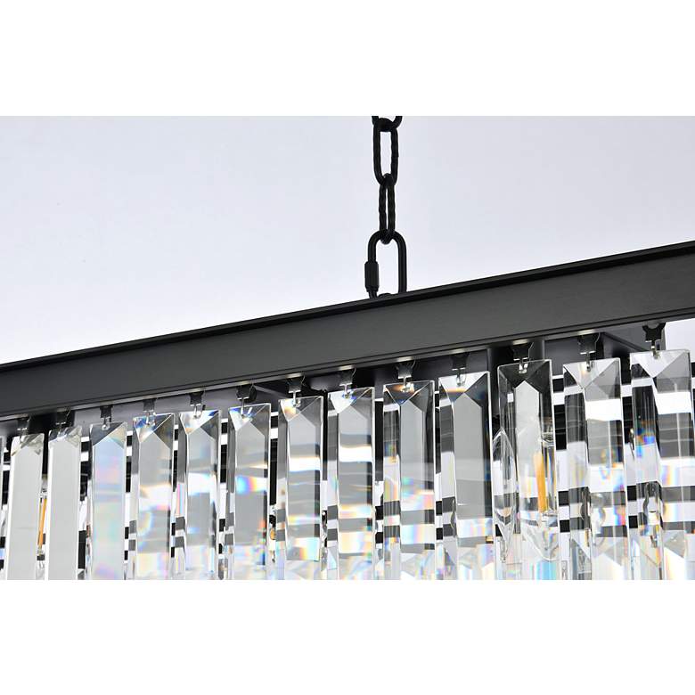 Image 7 Sydney 12 Lt Matte Black Chandelier (Clear) more views