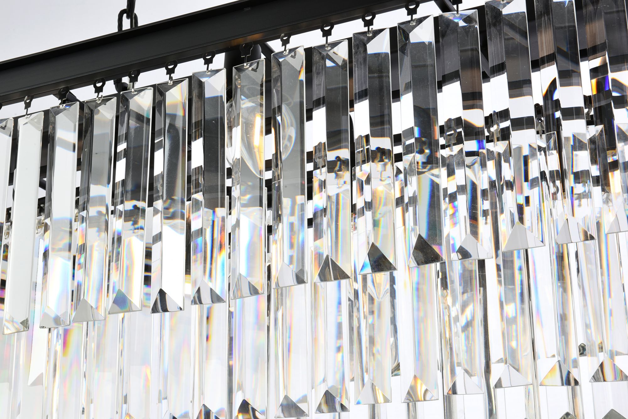 Image 4 Sydney 12 Lt Matte Black Chandelier - Clear more views