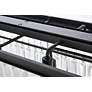 Sydney 12 Lt Matte Black Chandelier - Clear