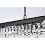 Sydney 12 Lt Matte Black Chandelier - Clear