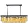 Sydney 12 Lt Matte Black Chandelier (Golden Teak)