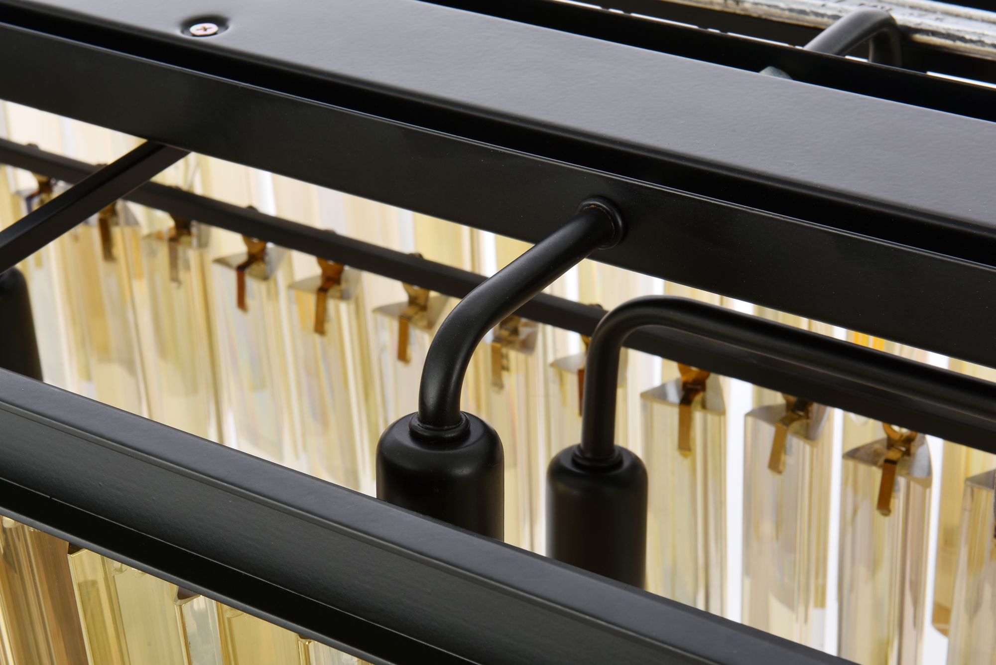 Image 7 Sydney 12 Lt Matte Black Chandelier (Golden Teak) more views