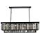 Sydney 12 Lt Matte Black Chandelier Silver Shade (Grey)
