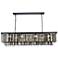 Sydney 12 Lt Matte Black Chandelier Silver Shade (Grey)