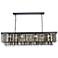 Sydney 12 Lt Matte Black Chandelier Silver Shade (Grey)