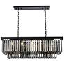 2_Sydney 12 Lt Matte Black Chandelier Silver Shade