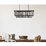 3_Sydney 12 Lt Matte Black Chandelier Silver Shade more views