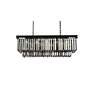 Thumbnail4 of Sydney 12 Lt Matte Black Chandelier Silver Shade more views
