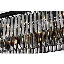 Image5 of Sydney 12 Lt Matte Black Chandelier Silver Shade more views