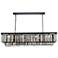 Sydney 12 Lt Matte Black Chandelier - Silver Shade