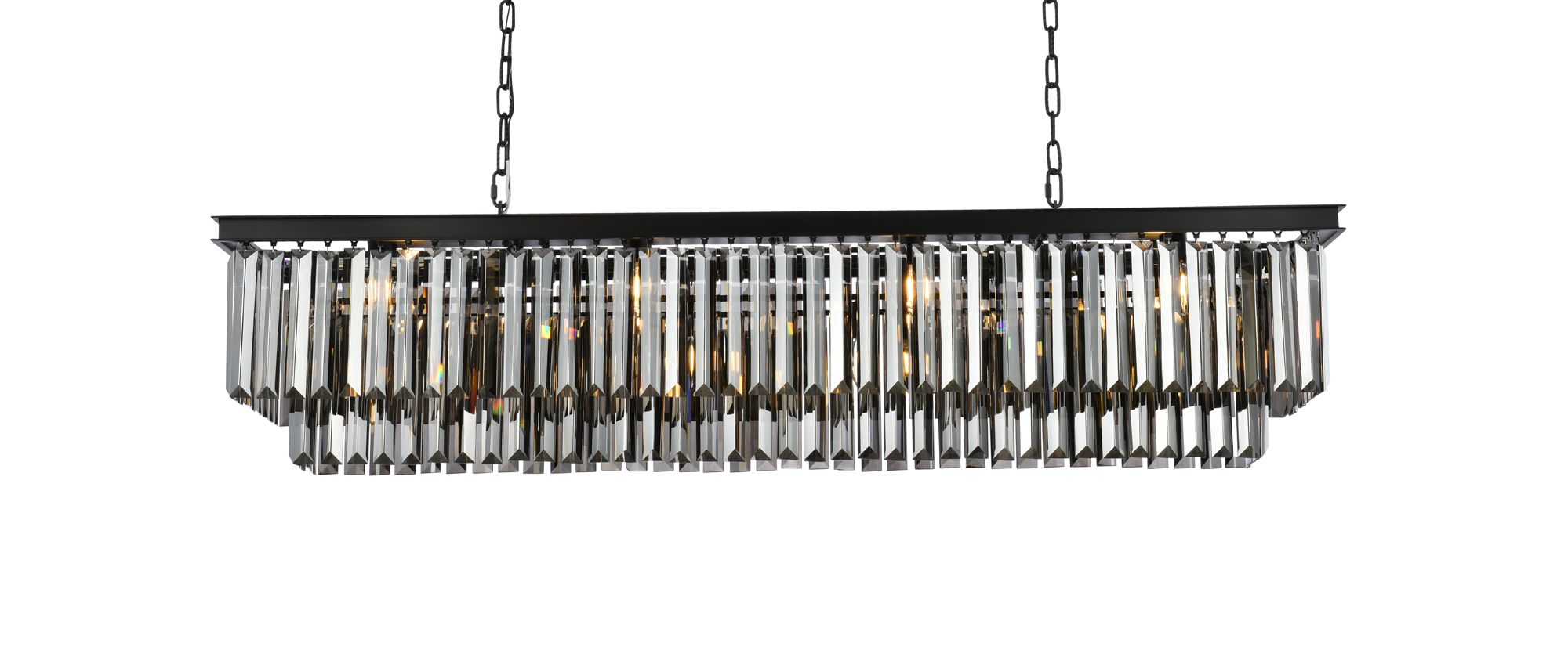 Image 3 Sydney 12 Lt Matte Black Chandelier - Silver Shade more views