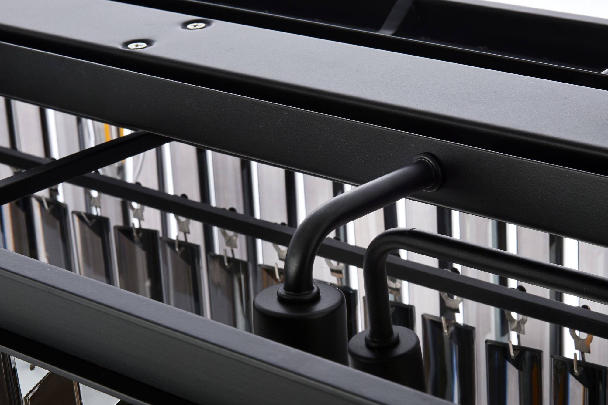 Image 5 Sydney 12 Lt Matte Black Chandelier - Silver Shade more views