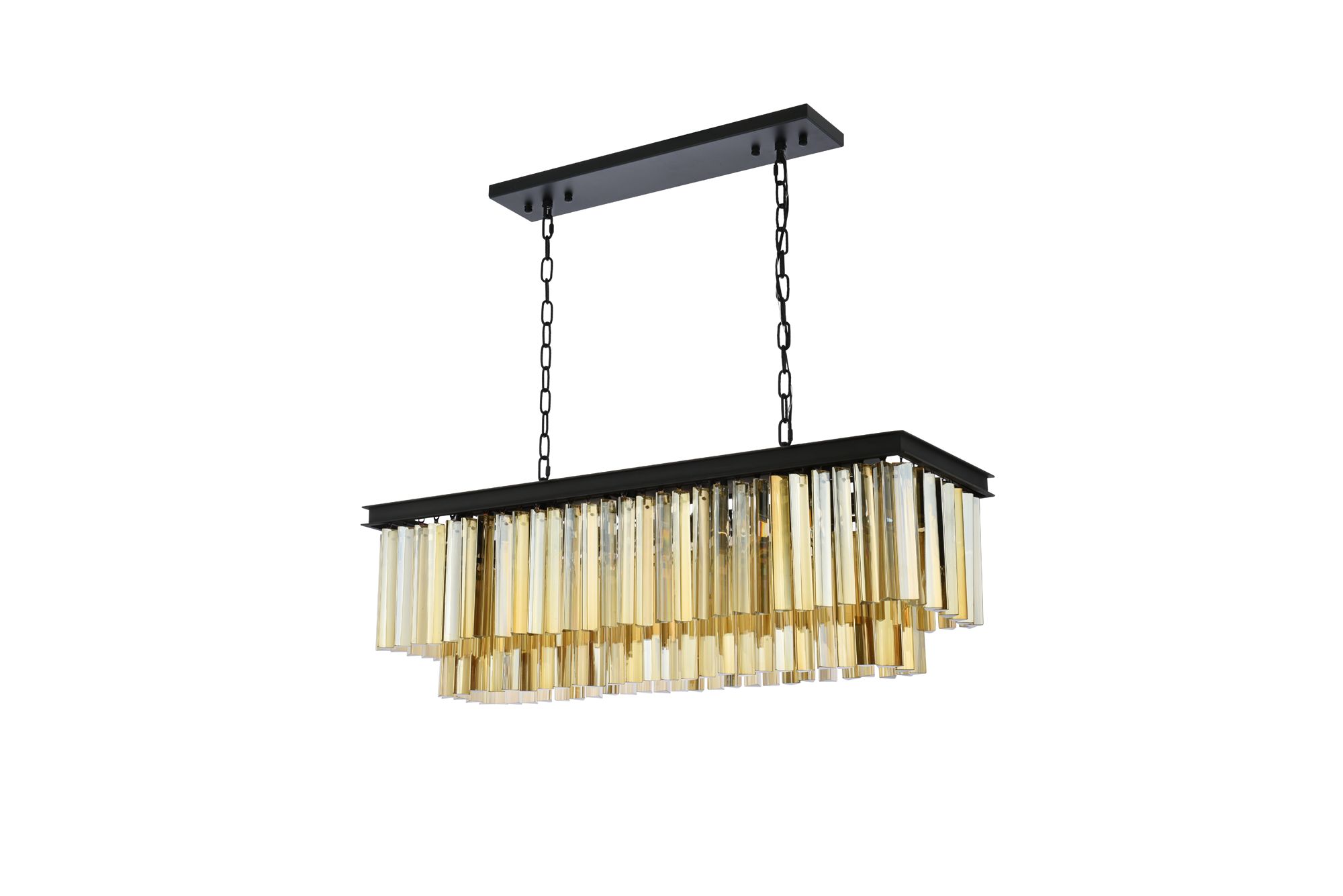 Sydney 12 Lt Matte Black Chandelier