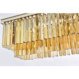 Image5 of Sydney 12 Lt Polished Nickel Chandelier Golden Teak more views