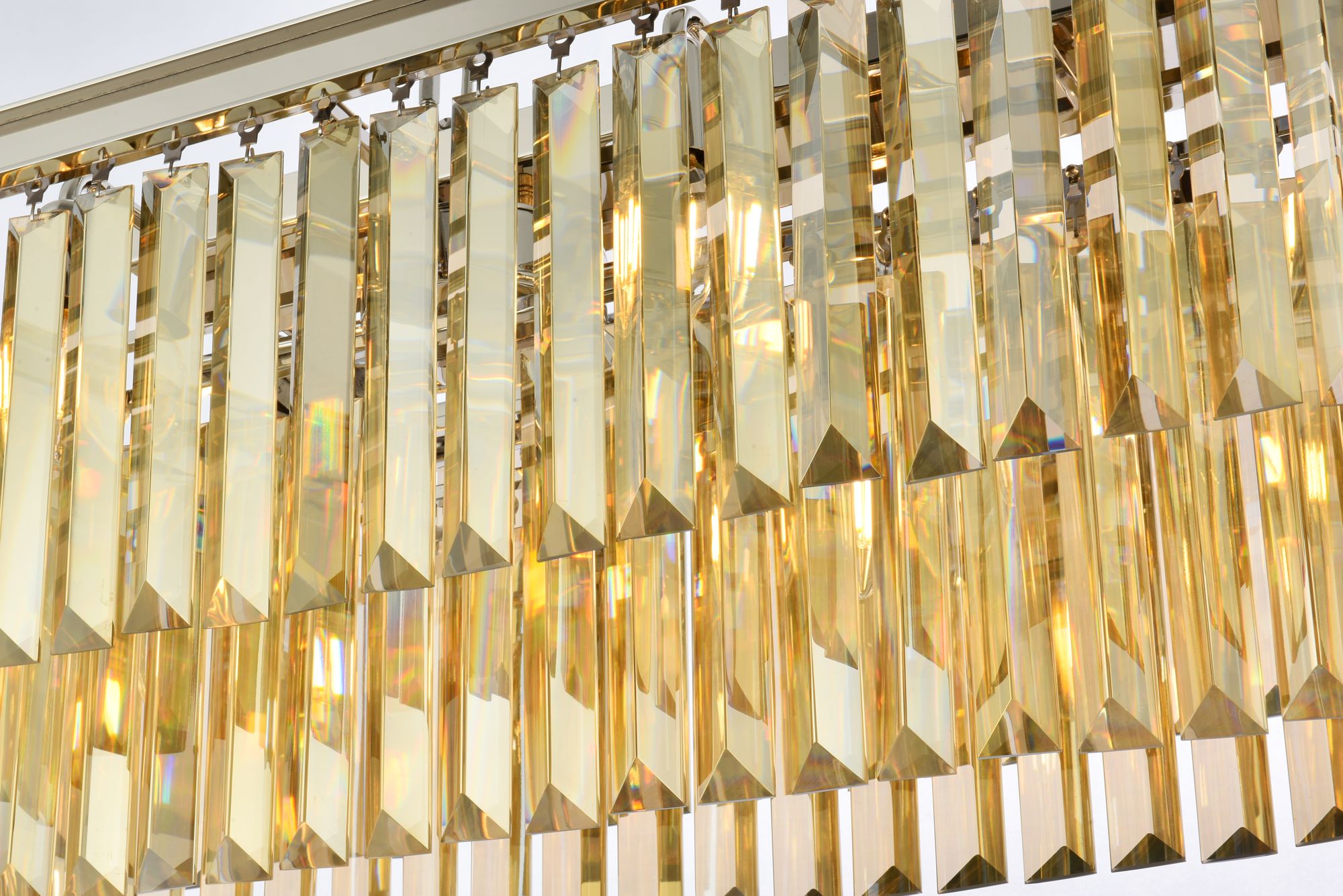 Image 4 Sydney 12 Lt Polished Nickel Chandelier - Golden Teak more views