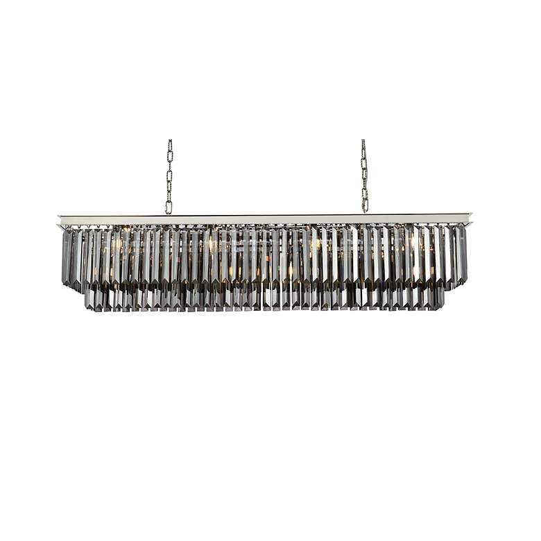 Image 3 Sydney 12 Lt Polished Nickel Chandelier Silver Shade (Grey) more views