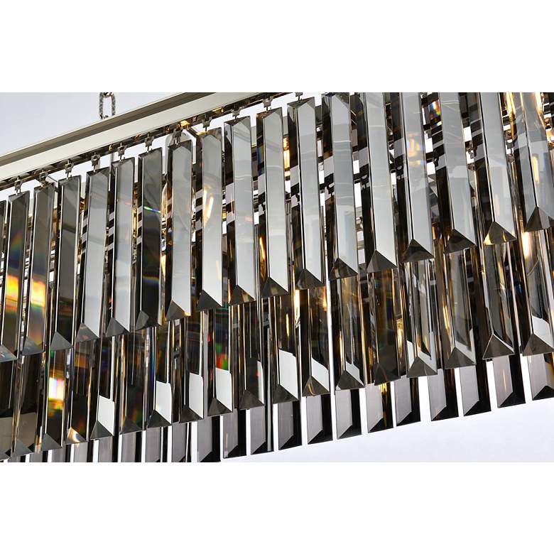 Image 4 Sydney 12 Lt Polished Nickel Chandelier Silver Shade (Grey) more views