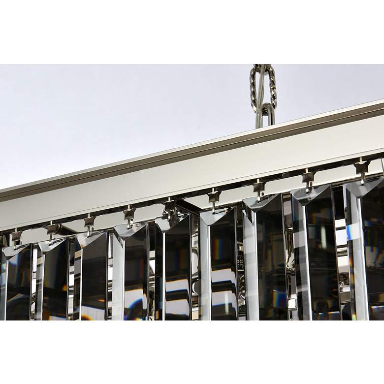Image 6 Sydney 12 Lt Polished Nickel Chandelier Silver Shade (Grey) more views