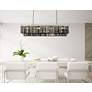 3_Sydney 12 Lt Polished Nickel Chandelier Silver Shade - Grey more views