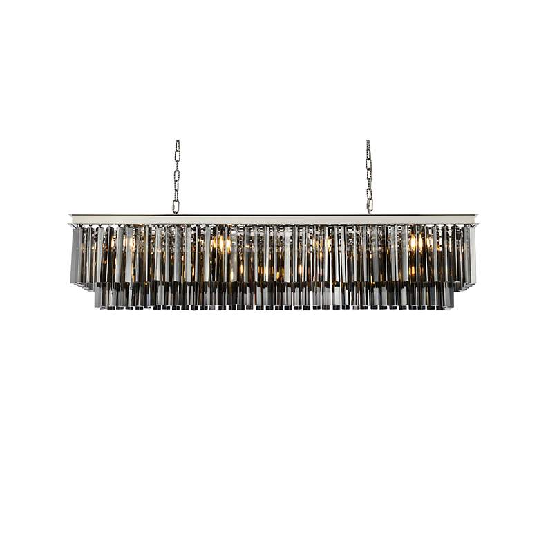 Image 4 Sydney 12 Lt Polished Nickel Chandelier Silver Shade - Grey more views
