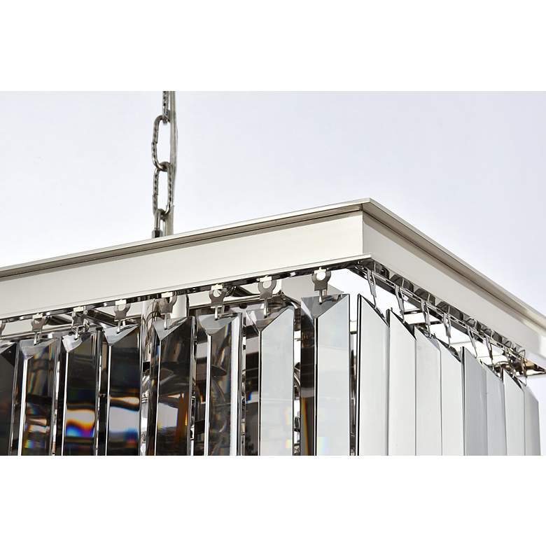 Image 7 Sydney 12 Lt Polished Nickel Chandelier With Silver Shade (Grey) more views