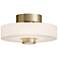 Sydney 13" Wide Light Antique Brass LED Ceiling Light