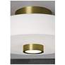 3_Sydney 13" Wide Light Antique Brass LED Ceiling Light more views