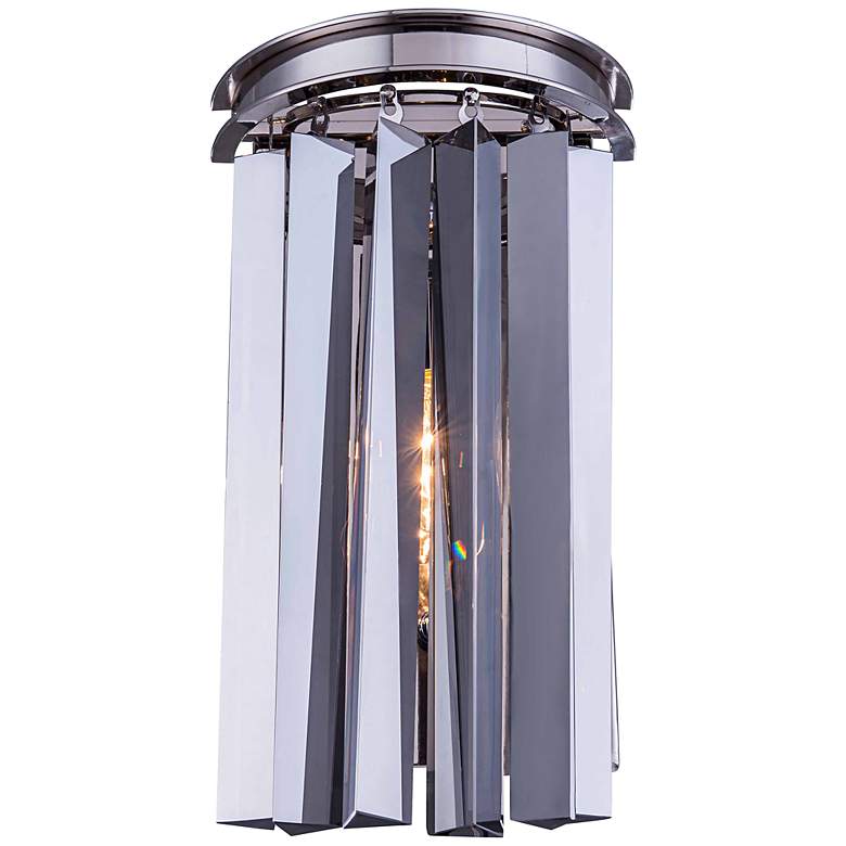 Image 1 Sydney 14"H Polished Nickel Silver Crystal Wall Sconce