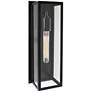 1_Sydney 16 3/4" High Powder-Coated Black Outdoor Wall Light