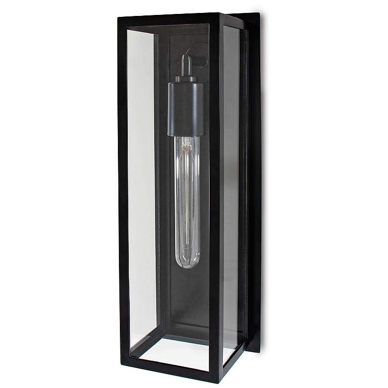 Image 6 Sydney 16 3/4" High Powder-Coated Black Outdoor Wall Light more views