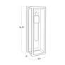 7_Sydney 16 3/4" High Powder-Coated Black Outdoor Wall Light more views