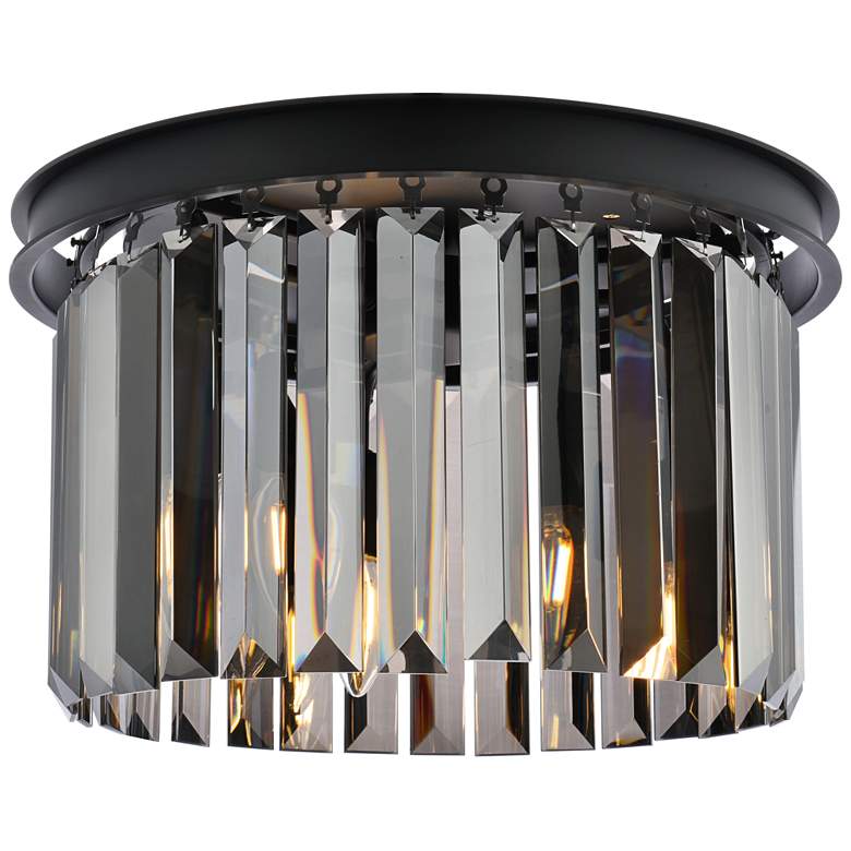 Image 2 Sydney 16" Wide Matte Black 3-Light Ceiling Light
