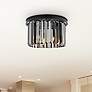 Sydney 16" Wide Matte Black 3-Light Ceiling Light