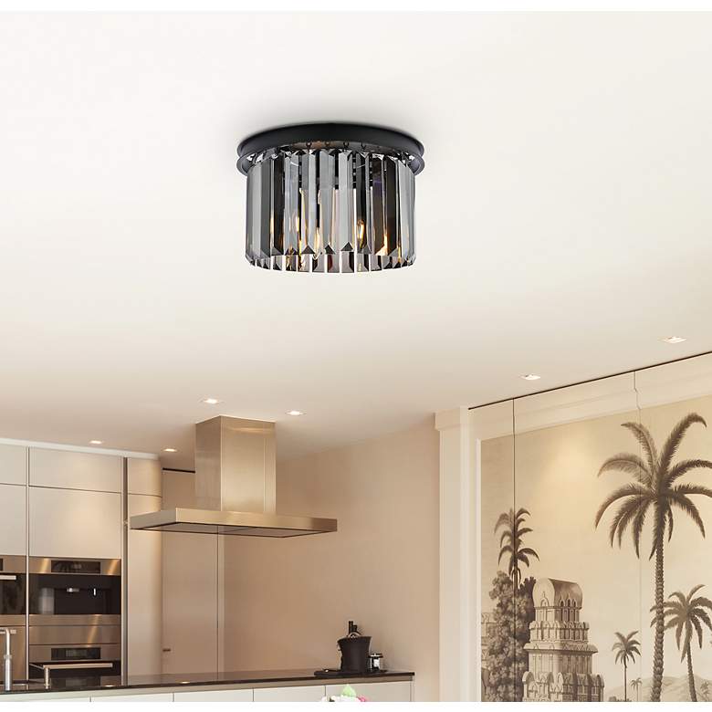 Image 3 Sydney 16" Wide Matte Black 3-Light Ceiling Light more views