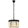 Sydney 16" Wide Matte Black Pendant Light
