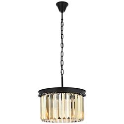Sydney 16" Wide Matte Black Pendant Light