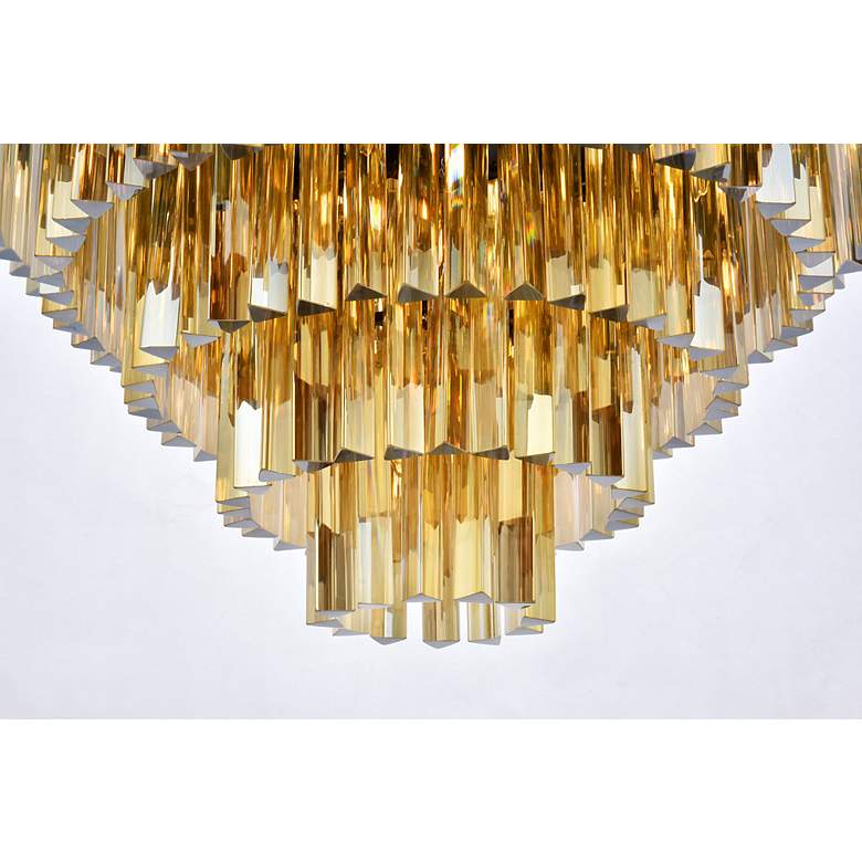 Image 5 Sydney 17 Lt Matte Black Flush Mount Golden Teak more views