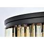 6_Sydney 17 Lt Matte Black Flush Mount Golden Teak more views
