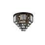 4_Sydney 17 Lt Matte Black Flush Mount Silver Shade (Grey) more views