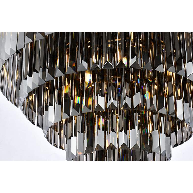 Image 5 Sydney 17 Lt Matte Black Flush Mount Silver Shade (Grey) more views