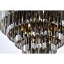 5_Sydney 17 Lt Matte Black Flush Mount Silver Shade (Grey) more views