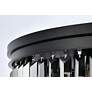 6_Sydney 17 Lt Matte Black Flush Mount Silver Shade (Grey) more views