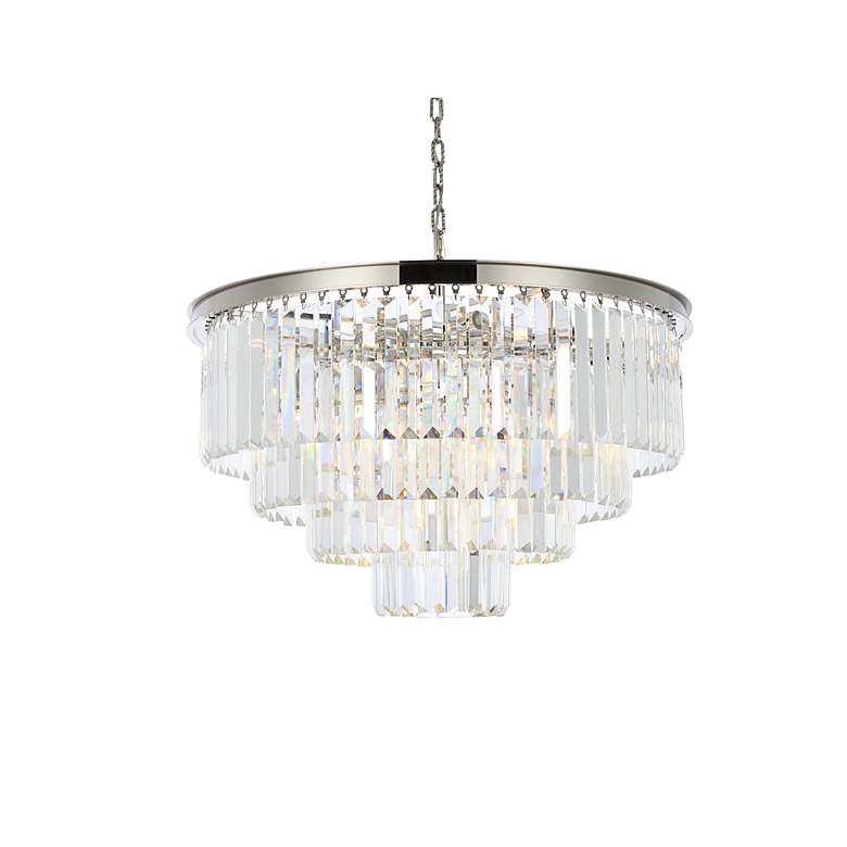Image 4 Sydney 17 Lt Polished Nickel Chandelier Clear more views