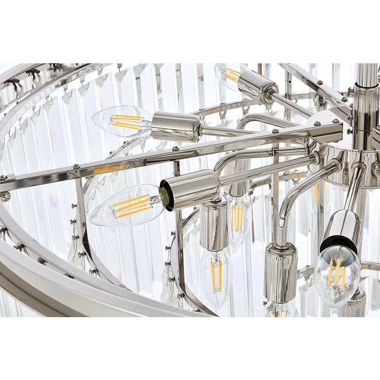 Image 6 Sydney 17 Lt Polished Nickel Chandelier Clear more views