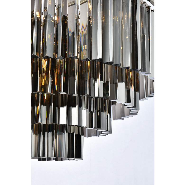 Image 5 Sydney 17 Lt Polished Nickel Chandelier Silver Shade (Grey) more views