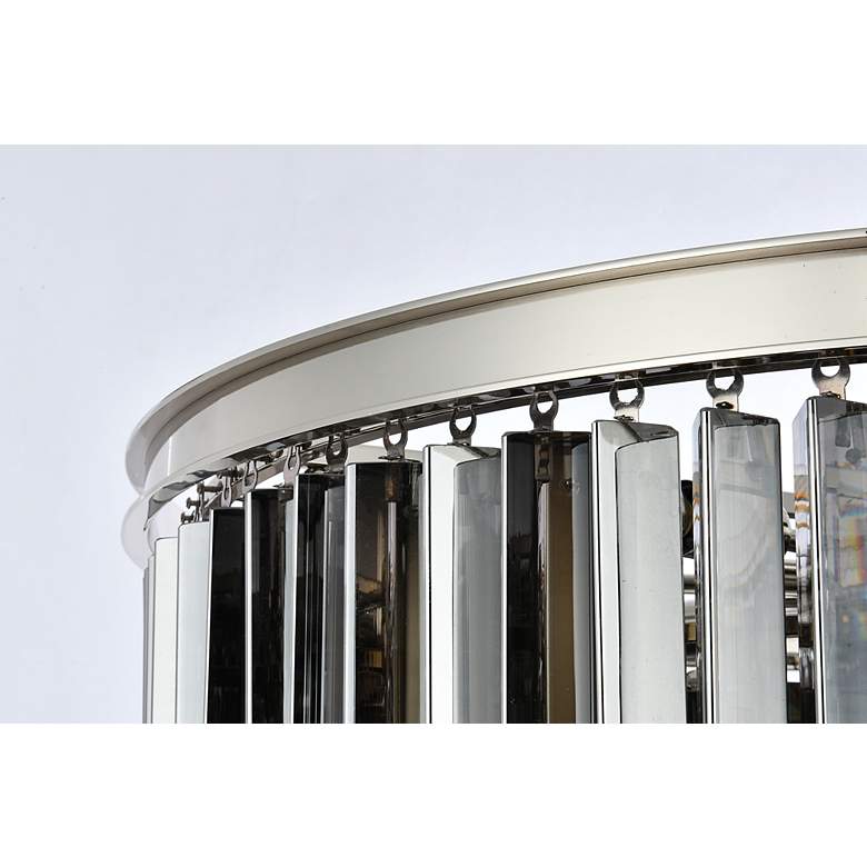 Image 7 Sydney 17 Lt Polished Nickel Chandelier Silver Shade (Grey) more views