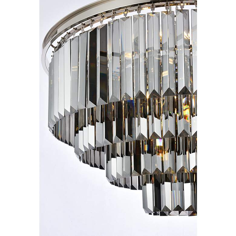 Image 5 Sydney 17 Lt Polished Nickel Chandelier Silver Shade more views